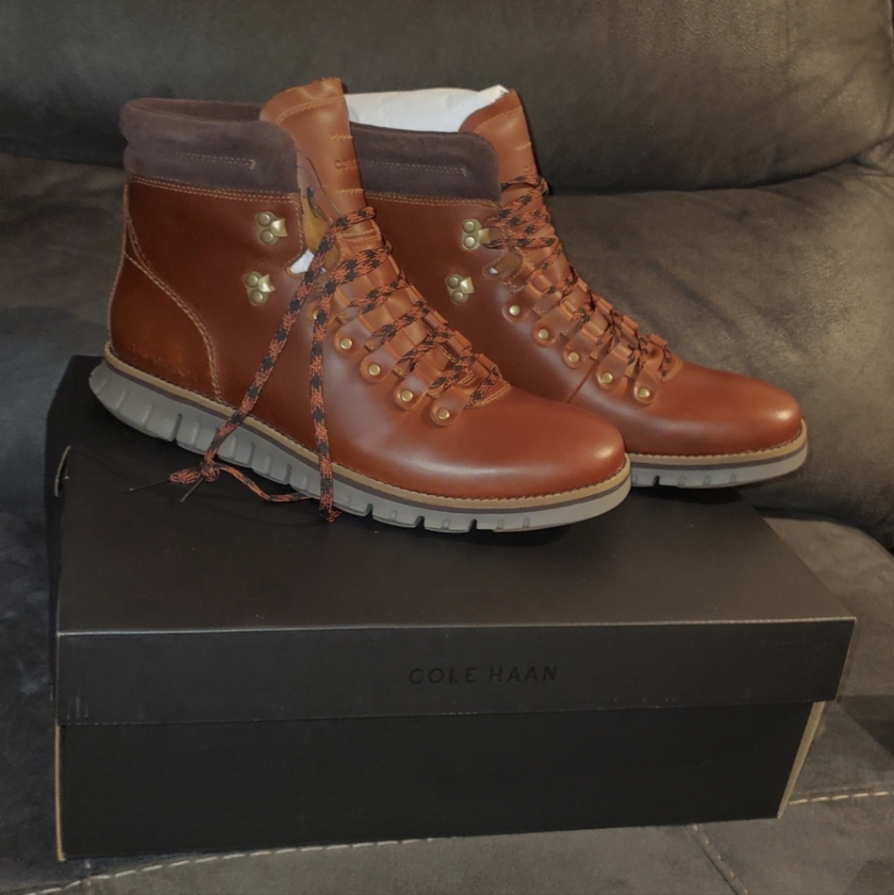 Cole Haan Genuine Leather Waterproof Hiking Boots - Picture 10 of 16